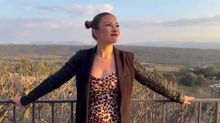 Steffy audition in leopard print hot sex scene