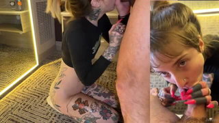 Awlivv kneeling blowjob with tattoos xxx video