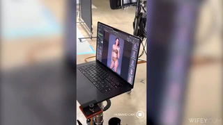 Leah Layz sheer lingerie pose xxx video