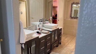 Crystal Clark bathroom vanity scene porn video