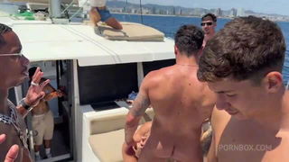 Barcelona yacht orgy with Clea Gaultier porn tube video