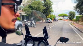 Watch Britney Dutch motorcycle POV anal porn