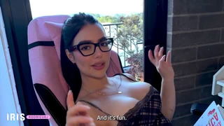 Iris Rodriguez glasses tease xxx video