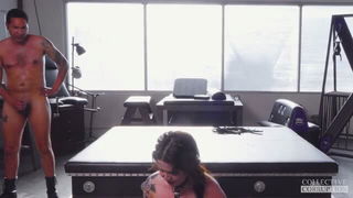 Vanessa Vega collared BDSM punishment hot porn clip