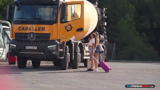 Clara G. and Lucia roadside tease porn tube video