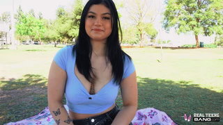 Raven Ryder outdoor brunette tease xxx video