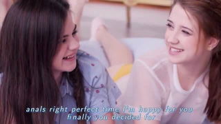 Leah Maus and Molly Brown in sheer lingerie porn video