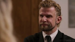 Megan Mistakes in suit and tie sex movie