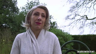 Julie in white sweater hot porn clip
