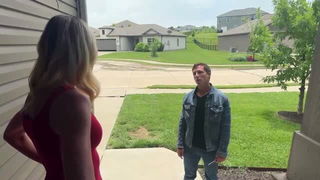 TallGirlAlli red dress confrontation porn video